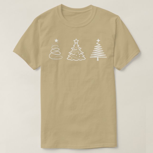 Julgranar Festive Helgdag Winter102 T Shirt (Design framsida)