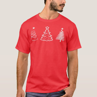 Julgranar Festive Helgdag Winter T Shirt