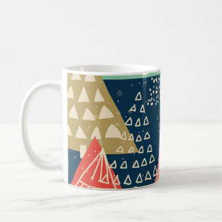 Julgranar Festive Seamless Illustration Kaffemugg