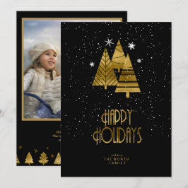 Julgranar fotomall V2 Guld ID863 Meddelande