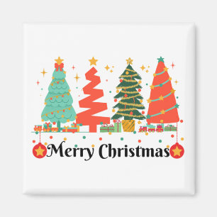 Julgranar God jul Magnet