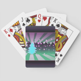 Julgranar Gröntens skuggor Casinokort