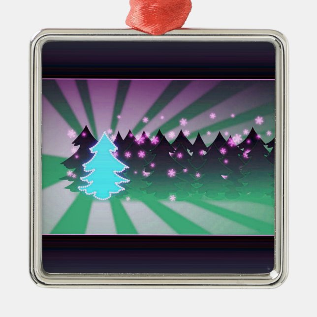 Julgranar Gröntens skuggor Julgransprydnad Metall (Framsidan)