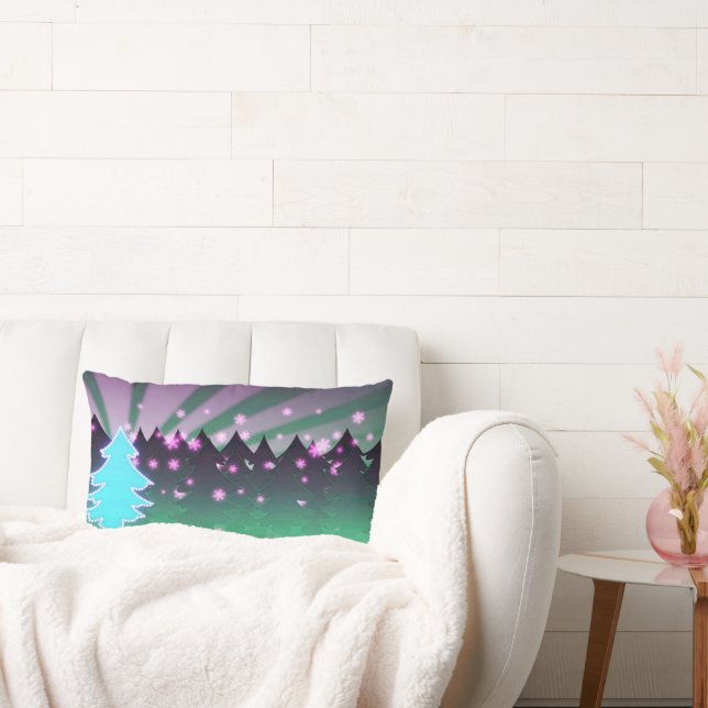 Julgranar Gröntens skuggor Lumbarkudde (Soffa)