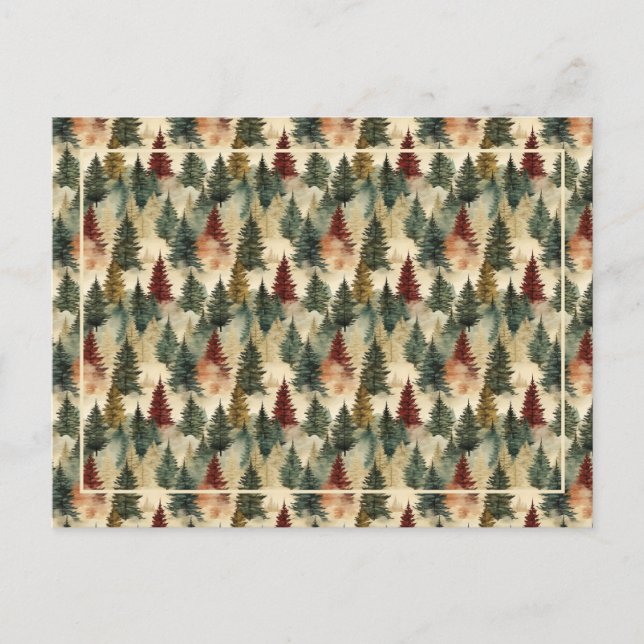 Julgranar Helg Vykort (Framsida)