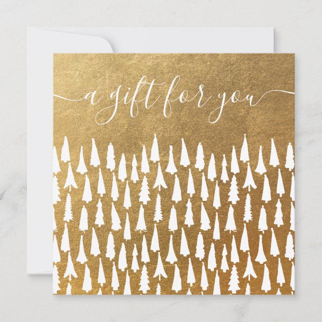 Julgranar Helgdag-intyg om gåva från Guld (Framsida)