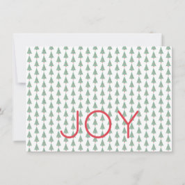 Julgranar Holiday JOY Röda Gröna Vita Julkort