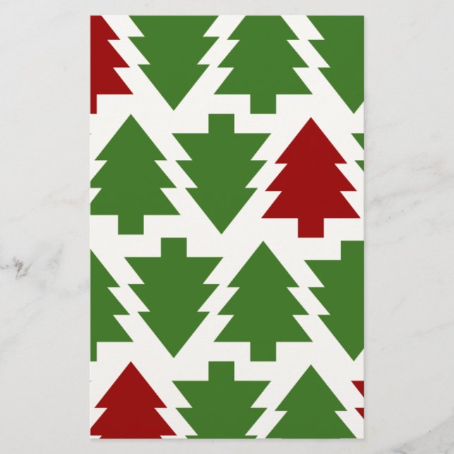 Julgranar Holiday-mönster (Framsida)