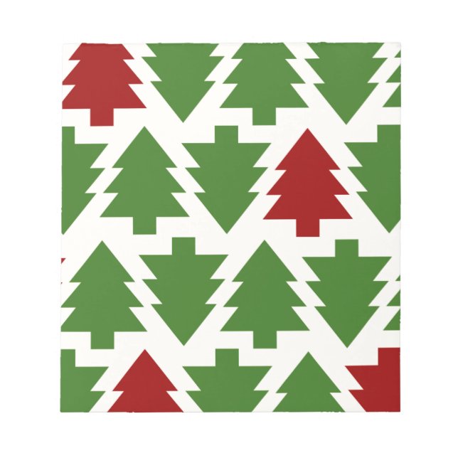 Julgranar Holiday-mönster Anteckningsblock (Framsida)