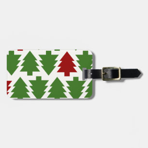 Julgranar Holiday-mönster Bagagebricka