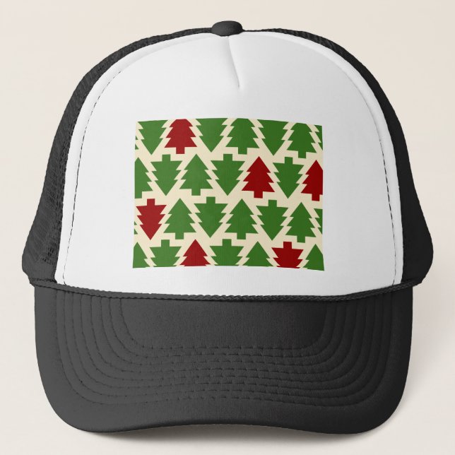Julgranar Holiday-mönster Keps (Framsida)