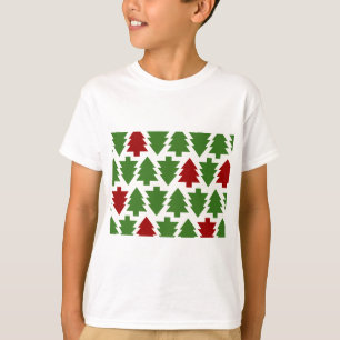 Julgranar Holiday Mönster Tee Shirt