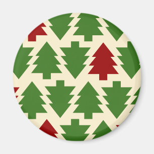 Julgranar Holidaymönster Magnet