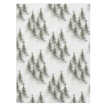 Julgranar i skogen