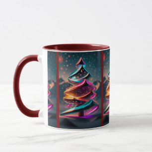 JULGRANAR i SNÖ Mugg