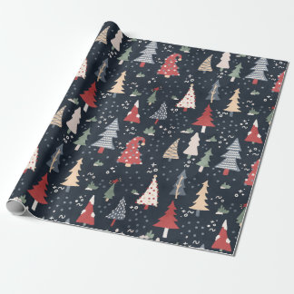 Julgranar Inpackningspapper Presentpapper