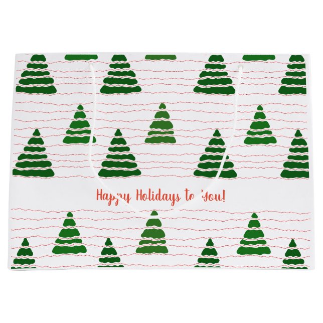 Julgranar med pärlor stringningar mönster (Framsidan)