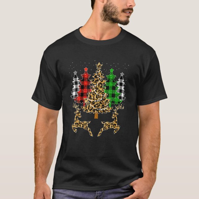Julgranar med rött skal t shirt (Framsida)