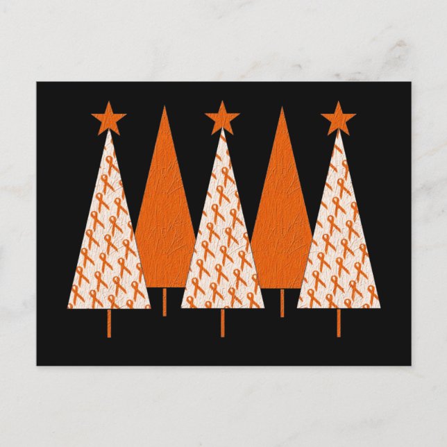 Julgranar - menyfliksområdet Orange Helg Vykort (Framsida)
