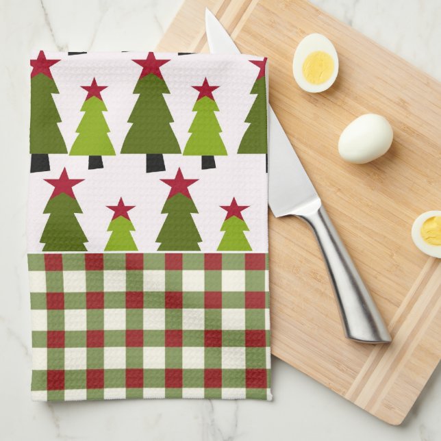 Julgranar Microfiber Kitchen Towel Kökshandduk (Vikt i Fjärdedel)