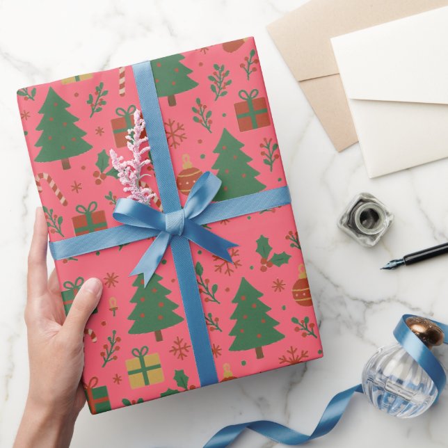 Julgranar Mistletoe Giftbox Presentpapper (Gifting)