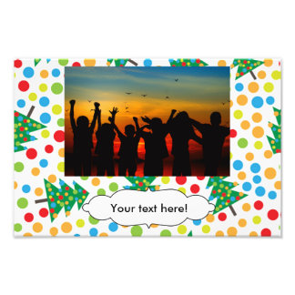 Julgranar mönster fototryck