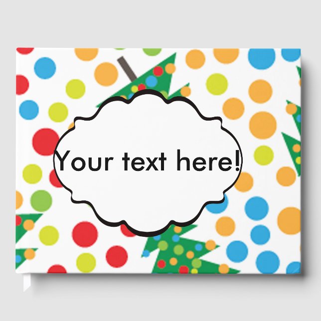 Julgranar mönster gästböcker (Framsida)