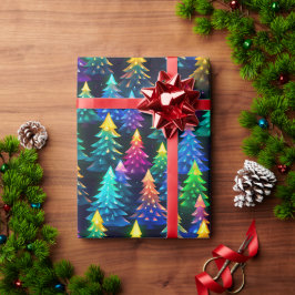 Julgranar Neon Presentpapper