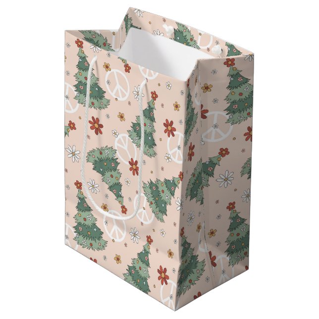 Julgranar och Fredsteckenen Mönster (Framsidan Vinklad)