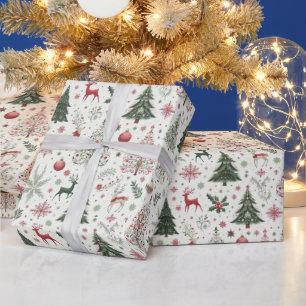 Julgranar och renar presentpapper