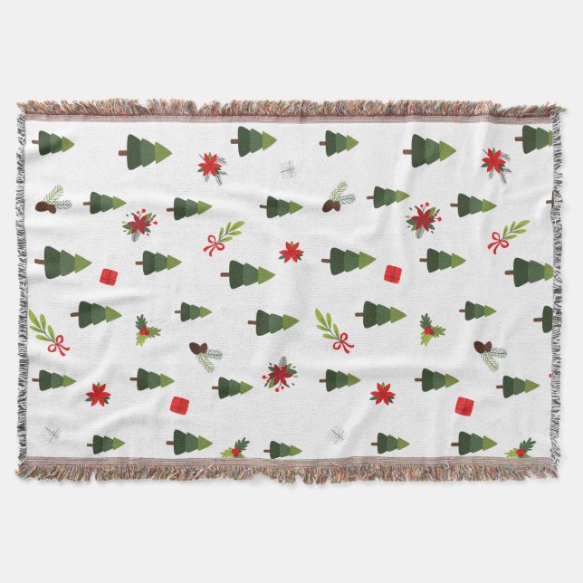 Julgranar och segment filt (Framsidan)