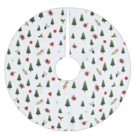 Julgranar och segment julgransmatta borstad polyester