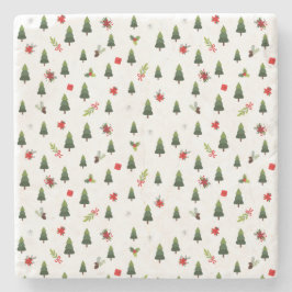 Julgranar och segment stenunderlägg