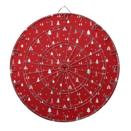 Julgranar och snöflingor Dartboard Darttavla