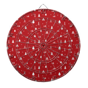 Julgranar och snöflingor Dartboard Darttavla