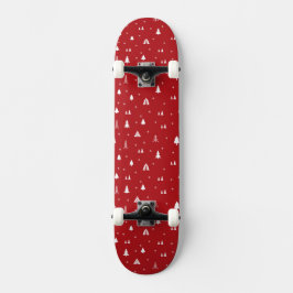 Julgranar och snöflingor Skateboard