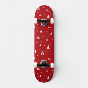 Julgranar och snöflingor Skateboard