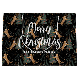 Julgranar och tigrar mönster anpassningsbar, bakgr