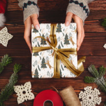 Julgranar och tigrar mönster anpassningsbar, bakgr