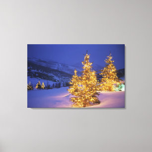 Julgranar Park City, Wastch berg, Canvastryck