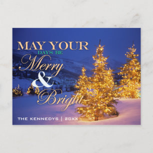 Julgranar Park City, Wastch berg, Utah Helg Vykort