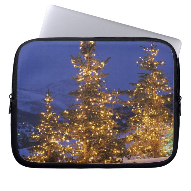 Julgranar, Park City, Wastch Mountains, 2 Laptop Sleeve (Framsidan)
