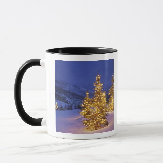 julgranar, Park City, Wastch Mountains, Mugg (Vänster)