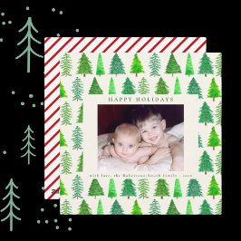Julgranar Photo Personlig Helgdag Card Julkort