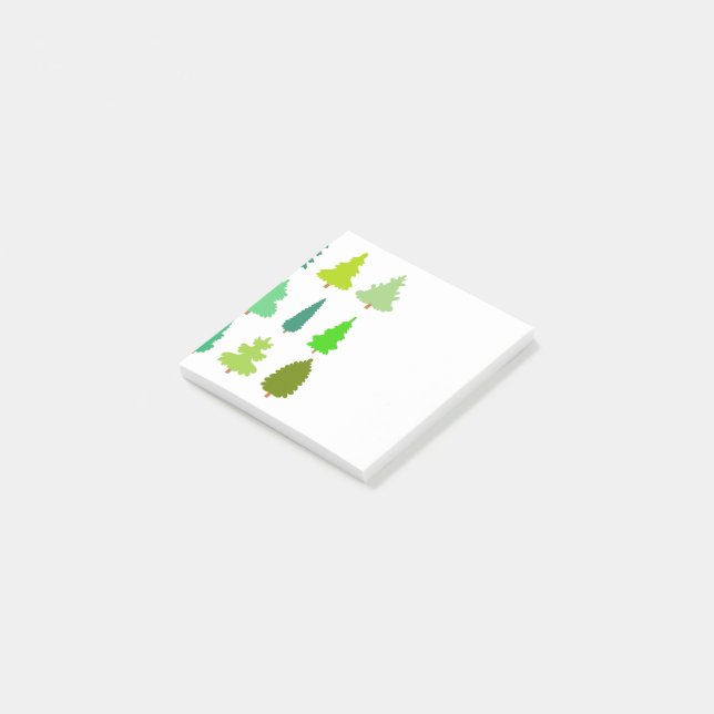 Julgranar Post-it Block (Vinklad)