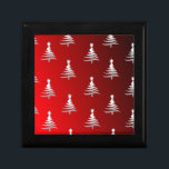 Julgranar Silver på Röd Minnesask<br><div class="desc">Tack för att besöka julbutiken i Helgdag! Du tittar på Lee Hiller Designer Helgdag Collection of Home and Office Decor,  Apparel,  Gifts,  Collectibles med mera. Utformningen omfattar Lee Hiller Photography in Hand plockade Mixed Media and Digital Art Collection.</div>