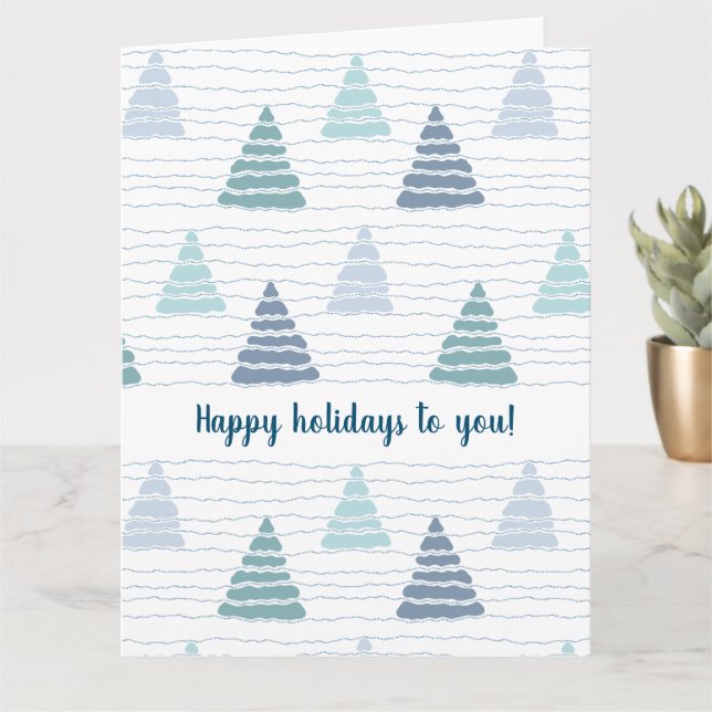 Julgranar-skog med subtila pärlor-trädgårdar kort (Liten växt)