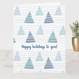 Julgranar-skog med subtila pärlor-trädgårdar kort