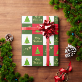 Julgranar stars God jul-skript Presentpapper