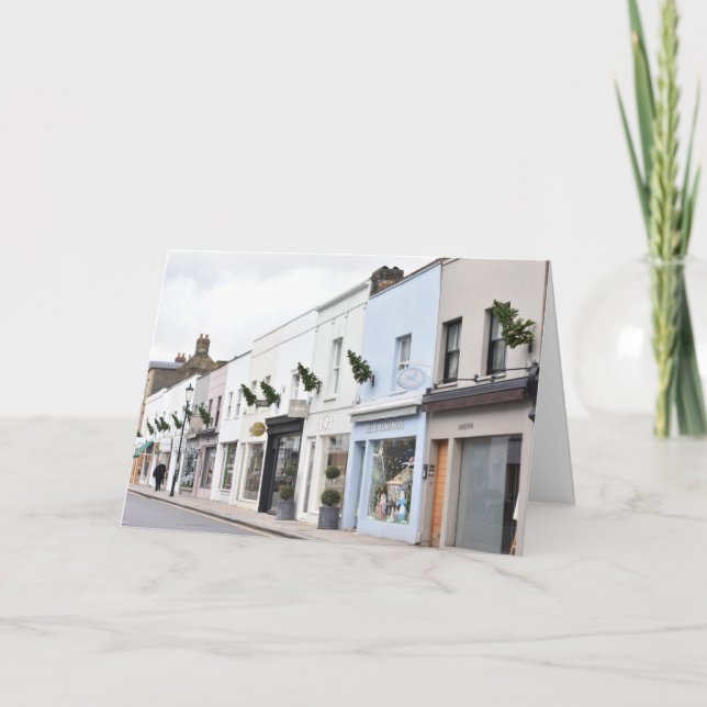 Julgranar Walton Street Chelsea London UK Kort (Framsida)